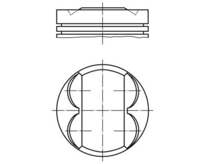 Фото автозапчасти поршень Opel Astra H/J/Insignia/Zafira 1.8 05- (81.00mm/STD) MAHLE / KNECHT 011 PI 00105 002