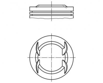 Фото автозапчасти поршень MAHLE / KNECHT 011PI00111000