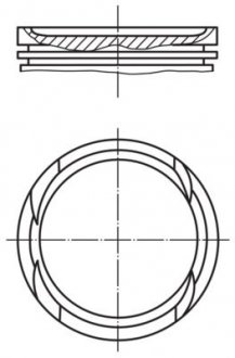 Фото автозапчастини поршень двигуна MAHLE / KNECHT 011 PI 00112 000