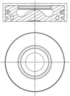 Фото автозапчастини поршень двигуна MAHLE / KNECHT 013 PI 00137 002 (фото 1)