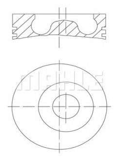 Фото автозапчастини поршень MAHLE / KNECHT 0150500