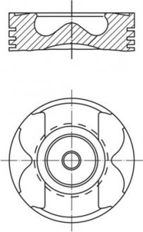 Фото автозапчасти поршень MAHLE / KNECHT 021 PI 00125 002