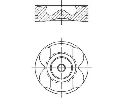 Фото автозапчастини поршень Renault Master/Opel Movano 2.3dCI/CDTI 14- (85.00mm/STD) (косий шатун) = 7138250000 MAHLE / KNECHT 021PI00129000