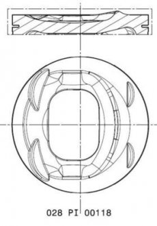 Фото автозапчасти поршень MAHLE / KNECHT 028PI00118000