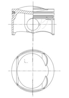 Фото автозапчастини t┼üOK KPL. AUDI A4 1.8 07- MAHLE / KNECHT 028PI00132010 (фото 1)