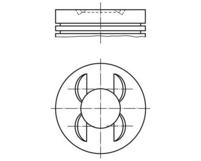 Фото автозапчастини поршень MAHLE / KNECHT 028PI00153000