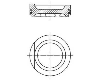 Фото автозапчасти поршень 81,51 (+0,50) Volkswagen TRANSPORTER IV 2.0/2.5 07.90-06.03 MAHLE / KNECHT 029 90 02