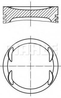 Фото автозапчасти поршень MAHLE / KNECHT 030 99 02