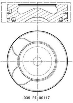 Фото автозапчасти поршень MAHLE / KNECHT 039PI00117000