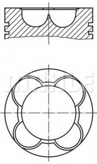 Фото автозапчастини поршень двигуна MAHLE / KNECHT 081PI00102000