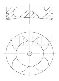 Фото автозапчасти поршень MAHLE / KNECHT 081PI00103002