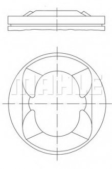 Фото автозапчасти поршень MAHLE / KNECHT 081 PI 00110 002