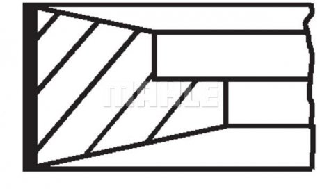 Фото автозапчасти поршневые кольца (98мм 3-2-3) DEUTZ FENDT 700, 800 BF6M2013-TCD2012L64V 01.93- MAHLE / KNECHT 101 88 N0 (фото 1)