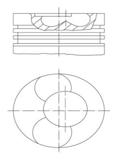 Фото автозапчасти поршень d123mm (STD) Renault ILIADE/PREMIUM MIDR06.23.56A/41/MIDR06.23.56B/41 MAHLE / KNECHT 209 59 00