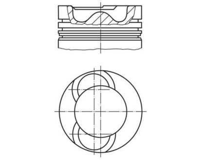 Фото автозапчасти поршень d130 WS242/268/295/315/EURO 1 MAHLE / KNECHT 213 64 10