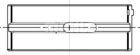 Фото автозапчастини вкладиші корінні (1шия) 0.25 DAF MX265/300/340/375 MAHLE / KNECHT 213 HL 21652 025