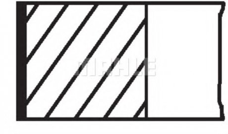 Фото автозапчастини pierscienie tlokowe hyundai MAHLE / KNECHT 68104N0