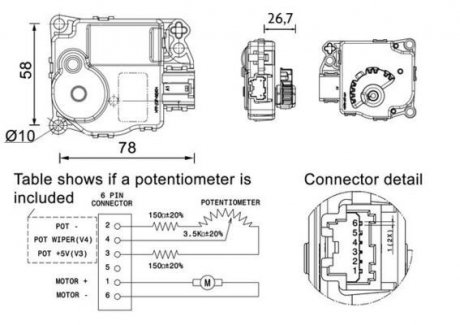 Змішувальний клапан кондиціонера FORD FIESTA VII 1.0-1.5D 05.17- MAHLE / KNECHT AA 58 000P (фото 1)