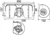 Фото автозапчастини повітродувка 24В DAF 65, 65 CF, 75, 75 CF, 85, 85 CF, 95, 95 XF, CF 85, XF 105, XF 95 02.92- MAHLE / KNECHT AB 85 000P (фото 2)