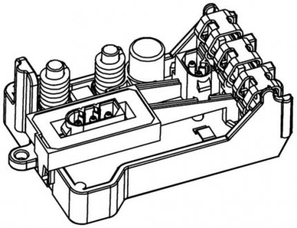 Перемикач вентилятора салону (управління обдувом) BMW 7 (E65, E66, E67) 3.0-6.0 07.01-08.08 MAHLE / KNECHT ABR30000P (фото 1)