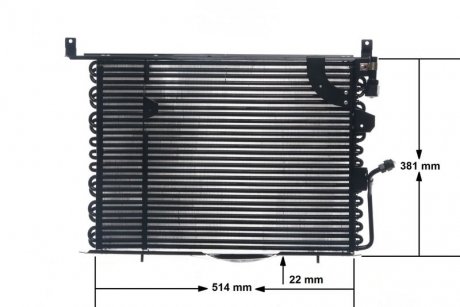 Радиатор кондиционера MERCEDES 190 (W201) 1.8/2.0/2.3 10.82-08.93 MAHLE / KNECHT AC149000S (фото 1)
