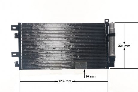 Радіатор кондиціонера (з осушувачем) MINI (R50, R53), (R52) 1.6 06.01-07.08 MAHLE / KNECHT AC312001S