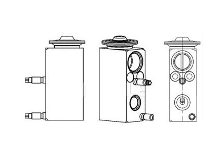 Фото автозапчастини розширювальний клапан кондиціонера FORD GALAXY II, MONDEO IV, S-MAX 1.6-2.5 05.06-06.15 MAHLE / KNECHT AVE77000P