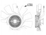 Фото автозапчастини муфта вентилятора радіатора (з вентилятором, 750 мм, кількість лопатей 11, кількість шпильок 6) SCANIA L,P,G,R,S DC13.139-DC13.174 09.16- MAHLE / KNECHT CFF 515 000P (фото 5)