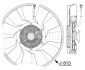 Фото автозапчастини муфта вентилятора радіатора (з вентилятором, 813 мм, кількість лопатей 11, кількість шпильок 6) MERCEDES ACTROS MP4 / MP5, ANTOS, AROCS, ECONIC 2; Renault D; SETRA 400 DTI8-122HQ-OM936.974 07.11- MAHLE / KNECHT CFF 516 000P (фото 4)