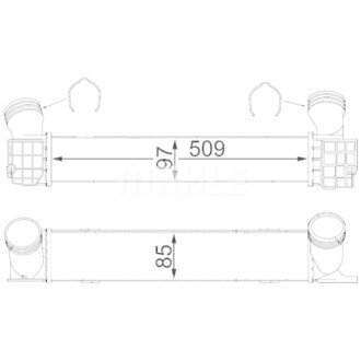 Фото автозапчастини intercooler MAHLE / KNECHT CI146000S