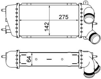 Фото автозапчасти intercooler C3 (FC) MAHLE / KNECHT CI309000S