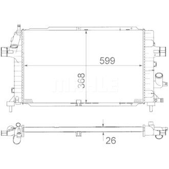 Фото автозапчасти chэodnica opel astra h 1,7cdti MAHLE / KNECHT CR1687000S