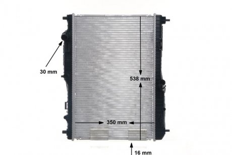 Радиатор двигателя (АКПП) FORD FIESTA VI 1.4/1.4LPG 10.08- MAHLE / KNECHT CR 1896 000S (фото 1)