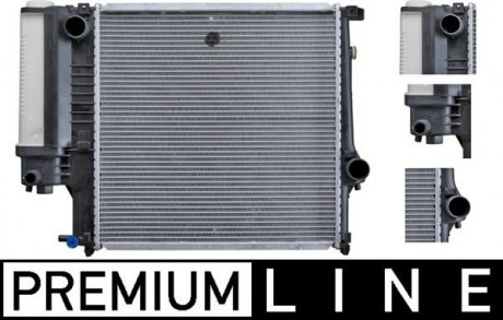 Радиатор двигателя (МКПП) BMW 3 (E30), 3 (E36), Z3 (E36) 1.6-2.8 06.87-01.03 MAHLE / KNECHT CR330000P (фото 1)