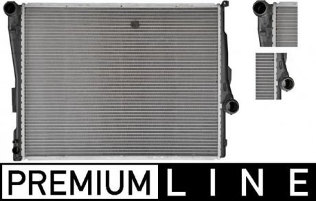 Радиатор двигателя (АКПП) BMW 3(E46), Z4(E85), Z4(E86) 1.6-3.2 12.97-02.09 MAHLE / KNECHT CR456000P