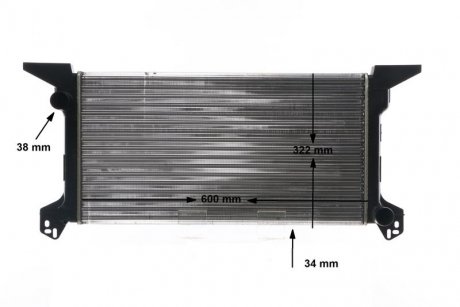 Радиатор двигателя (с механической трансмиссией) FORD TRANSIT 2.0 09.91-09.94 MAHLE / KNECHT CR 623 000S (фото 1)