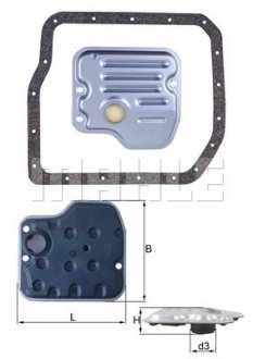 Фото автозапчасти гидравлический фильтр трансмиссии LEXUS RX; TOYOTA AVALON, AVENSIS, CAMRY, HARRIER, HIGHLANDER / KLUGER, RAV 4 III 2.4-3.5 11.00-02.14 MAHLE / KNECHT HX 237D