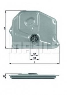 Фото автозапчасти гидравлический фильтр коробка передач MERCEDES /8 (W114), /8 (W115), COUPE (C123), KOMBI T-MODEL (S123), S (W108, W109), S (W116), SEDAN (W123), SL (R107)) M108.920-OM617.952 01.66-12.85 MAHLE / KNECHT HX45