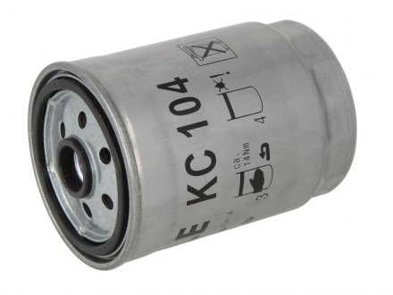 Топливный фильтр VOLVO S60 I, S80 I, V70 II, XC70, XC90 I 2.4D 01.01-04.10 MAHLE / KNECHT KC104 (фото 1)