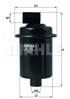 Топливный фильтр Hyundai ATOS 1.0 02.98-07.03 MAHLE / KNECHT KL516