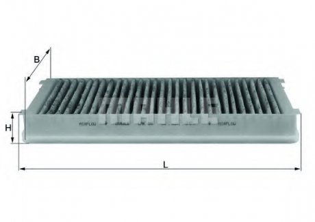 Фильтр кабины с элементами активированного угля PEUGEOT 406 1.6-3.0 11.95-12.04 MAHLE / KNECHT LAK59