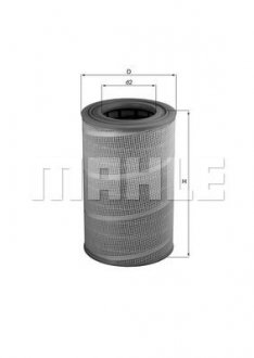 Фільтр повітряний (фільтруючий елемент) MAN E2000, F2000, F90 D2840LF20-E2866DF01 01.94- MAHLE / KNECHT LX612 (фото 1)
