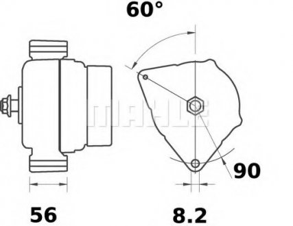 Фото автозапчастини генератор Deutz (01182167) MAHLE / KNECHT MG 337 (фото 1)