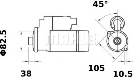 Фото автозапчасти стартер MAHLE / KNECHT MS293