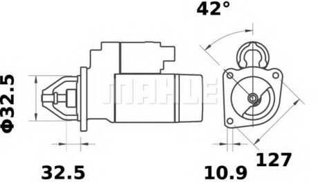 Фото автозапчастини стартер MAHLE / KNECHT MS395