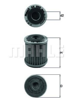 Фото автозапчастини фильтр MAHLE / KNECHT OX800