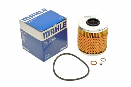 Масляный фильтр BMW 3 (E30), 3 (E36), 5 (E34) 1.6/1.8 06.87-08.00 MAHLE / KNECHT OX91D (фото 1)