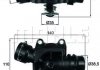 Фото автозапчастини термостат системи охолодження (88°C, в корпусі) BMW 3 (E46), 5 (E39), 7 (E38), X5 (E53); HYUNDAI GALLOPER I; LAND ROVER RANGE ROVER III; OPEL OMEGA B 2.5D/3.0D 08.91-08.12 MAHLE / KNECHT TI 233 88 (фото 1)