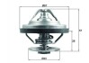Фото автозапчасти термостат системы охлаждения (79°C, с прокладкой) MAN HOCL, LIONS CITY, NG, NL, SL II, SЬ, TGA, TGS, TGX; ФАП А; NEOPLAN CITYLINER, TOURLINER; TEMSA DIAMOND; VAN HOOL T D2066LF01-D2676LF53 MAHLE / KNECHT TX15879 (фото 1)