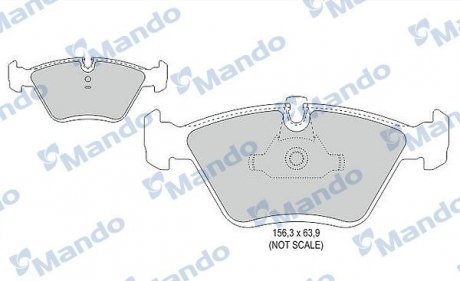 Фото автозапчастини гальмівні колодки до дисків BMW BMW 5 1995 - 2003] MANDO MBF015406